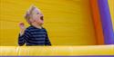 Boy enjoying the bouncy slide, Bouncy Barn, Tapnell Farm Park, children's event, what's on