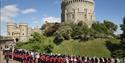 The Round Tower with Queens Guards in front   © Her Majesty Queen Elizabeth II 2019