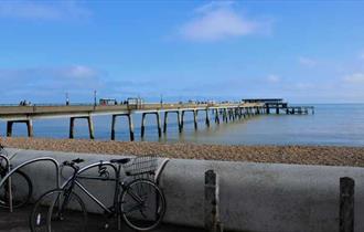Side view of Deal Pier, Kent