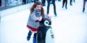 Young girl with her penguin skate aid - credit Ice Skate Portsmouth and Vernon Nash
