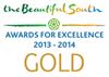13/14 Gold Award - Beautiful South Awards for Excellence
