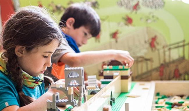 Children playing with LEGO® bricks, Osborne house event, family fun, what's on, Isle of Wight