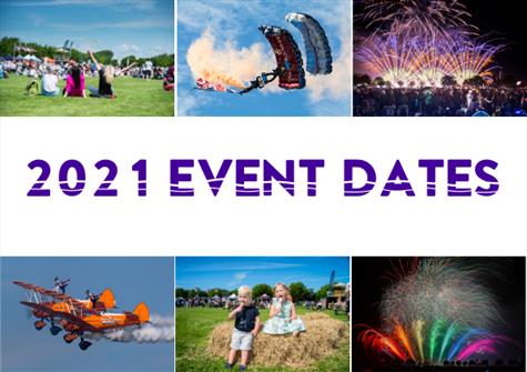 2021 event dates confirmed!