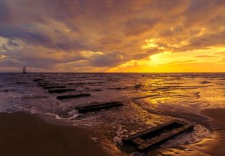 Sunset from Crosby Beach