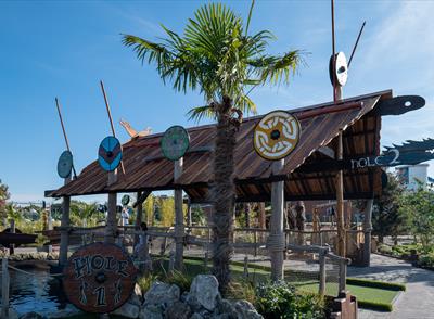 Viking themed adventure golf
