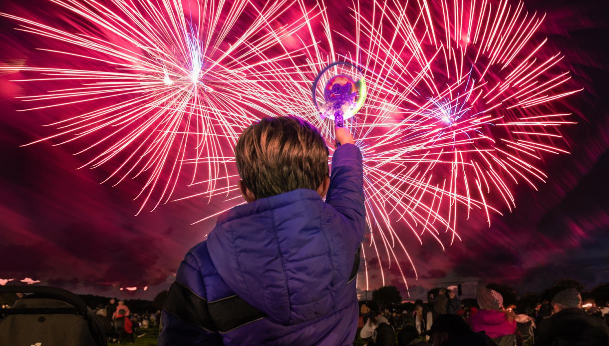 Boy at the 2022 Southport Fireworks