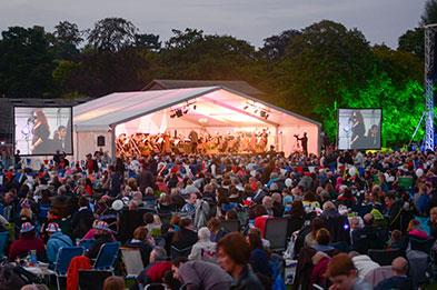 The annual Lichfield Proms held in Beacon Park every September