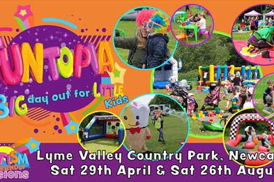There's plenty of family fun at Funtopia, Newcastle-under-Lyme, Staffordshire, as shown on this flyer