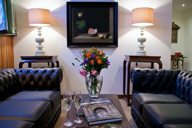 Sitting room in Ingestre Lodges