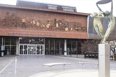 Stoke TIC is housed in the beautiful 
Potteries Museum and Art Gallery
