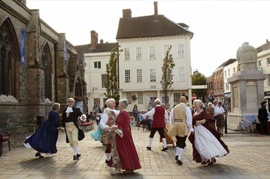 Celebrating Samuel Johnson in Lichfield's Market Square