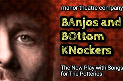 A poster for the Banjos and Bottom Knockers play