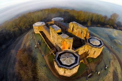 Stafford Castle from the air