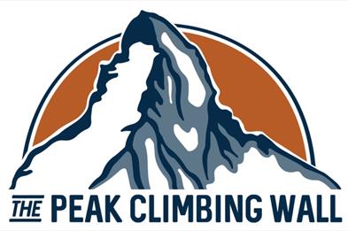 image shows the logo for The Peak Climbing Wall