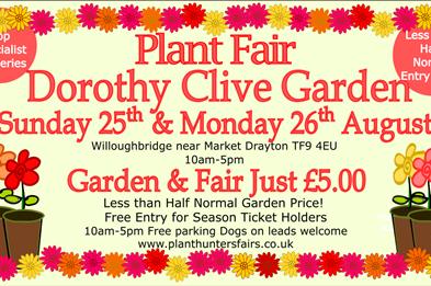Summer Two Day Plant Hunters' Fair at The Dorothy Clive Garden