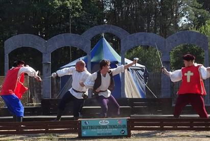 image of an outdoor play being performed at Bolton Gate Arts