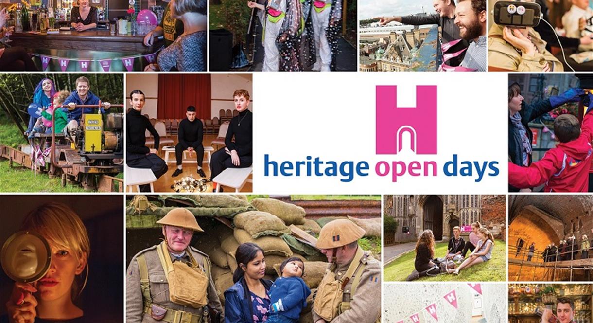 Poster with multiple images stating "Heritage Open Days"