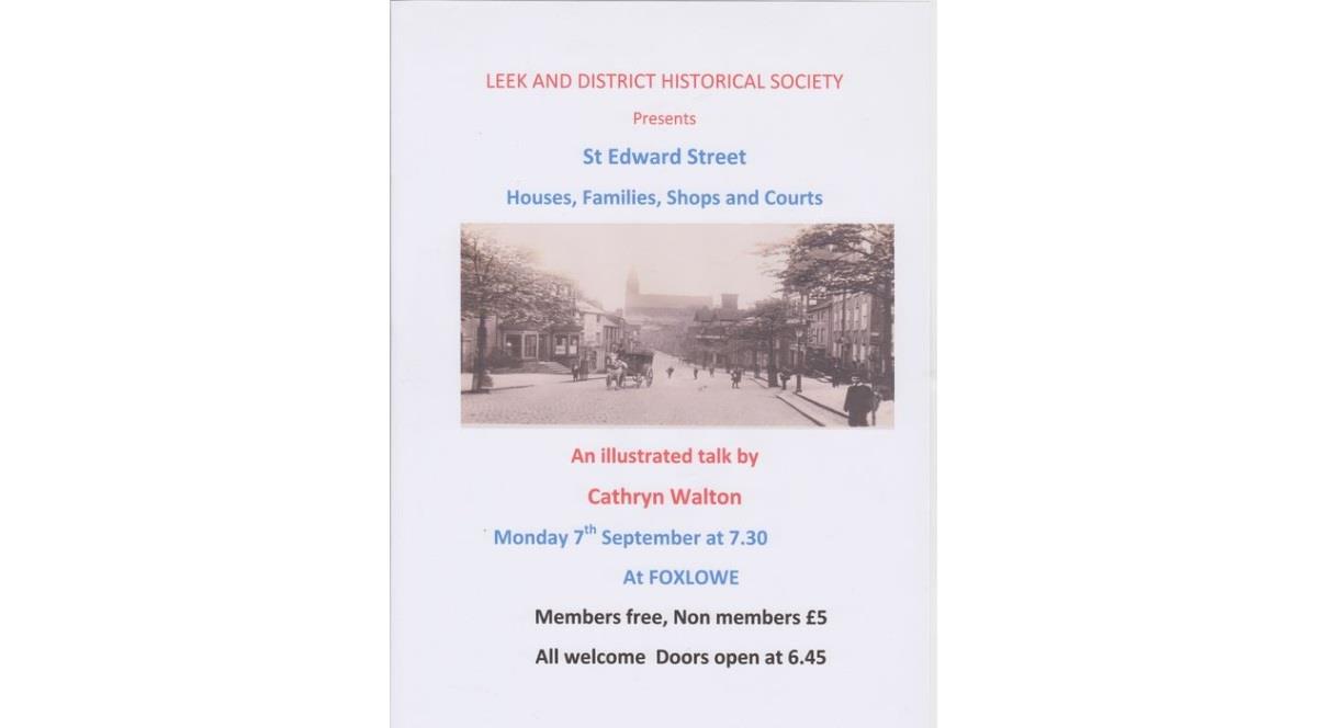 Leek & District Historial Society - St Edward Street