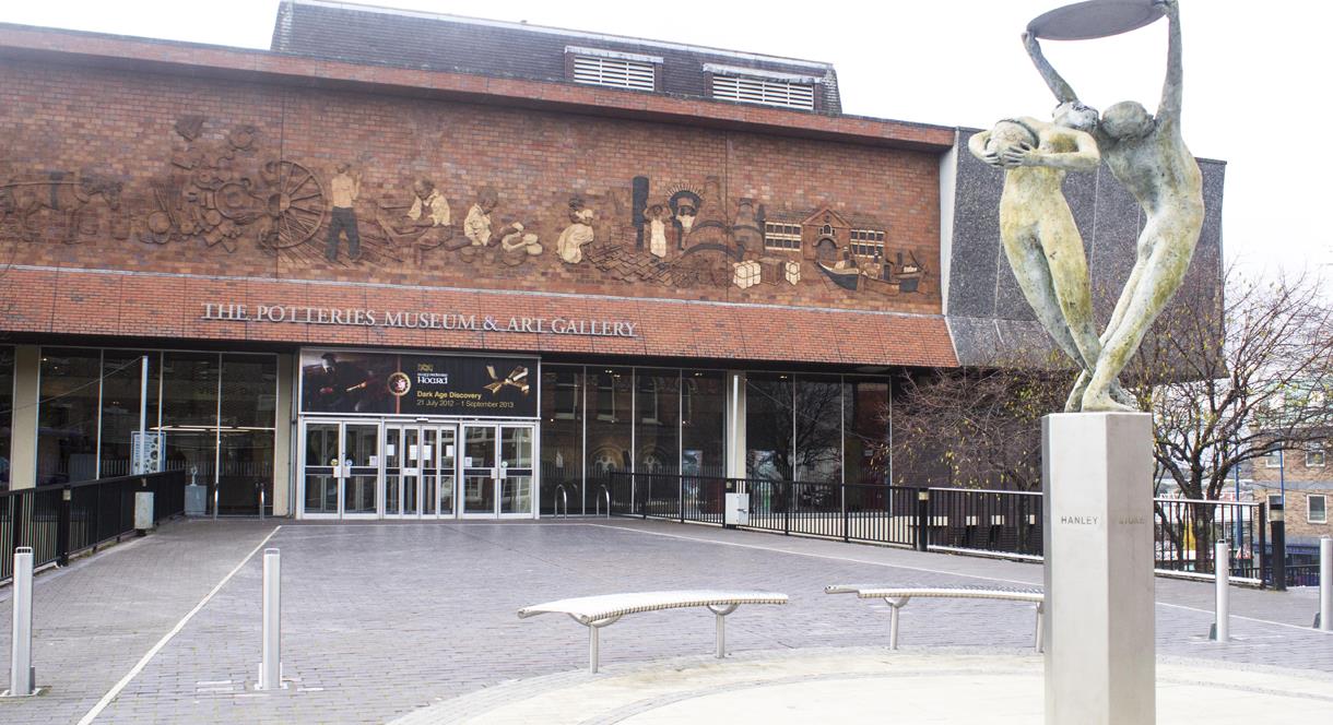 Stoke TIC is housed in the beautiful 
Potteries Museum and Art Gallery