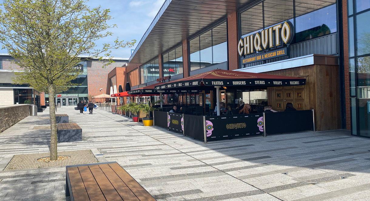 The Hive at The Potteries Centre, Stoke-on-Trent with Cineworld cinema and a range of restaurants