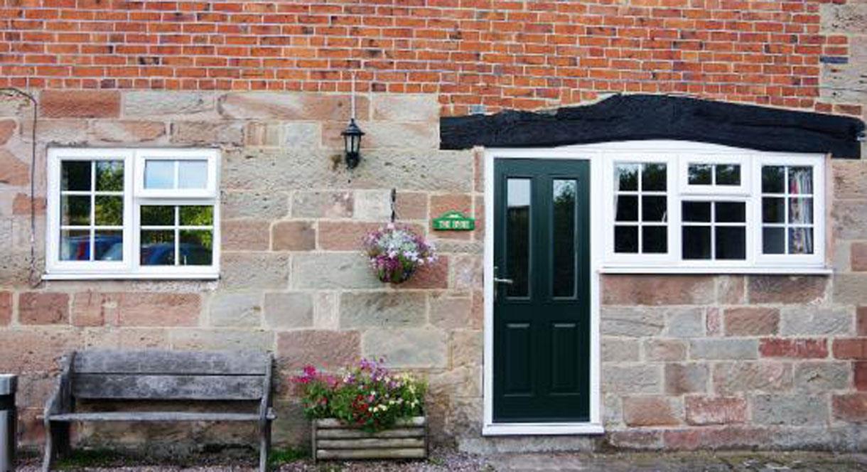 Front Door of Tythe Barn House
