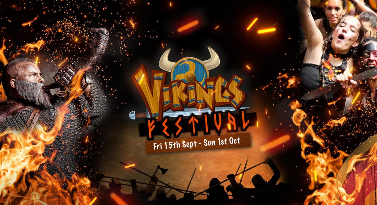 graphic promoting the Viking Festival at Dayton Manor Resort