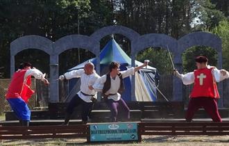 image of an outdoor play being performed at Bolton Gate Arts