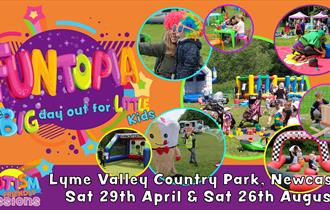 There's plenty of family fun at Funtopia, Newcastle-under-Lyme, Staffordshire, as shown on this flyer