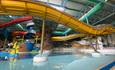The pool, ready for another day of mayhem at Waterworld, Staffordshire
