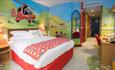 Pick a themed room for your stay like the Postman Pat room.