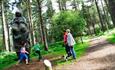 Sculpture trail at Birches Valley, Cannock Chase, Staffordshire