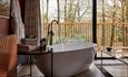 Unwind in a Free standing bath with amazing views at The Tawny Hotel