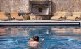 Enjoy a swim in the outdoor heated swimming pool at the Tawny Hotel, Staffordshire