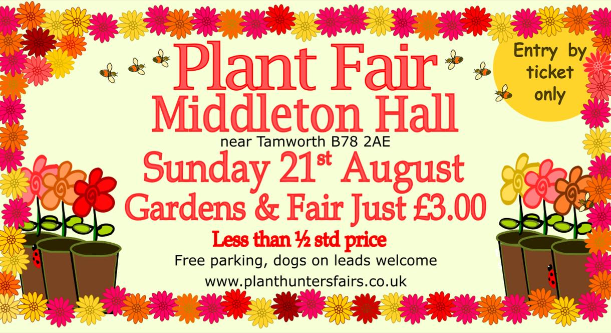 Summer Plant Hunters' Fair, Middleton Hall, Tamworth, Staffordshire. 21st August 2022.