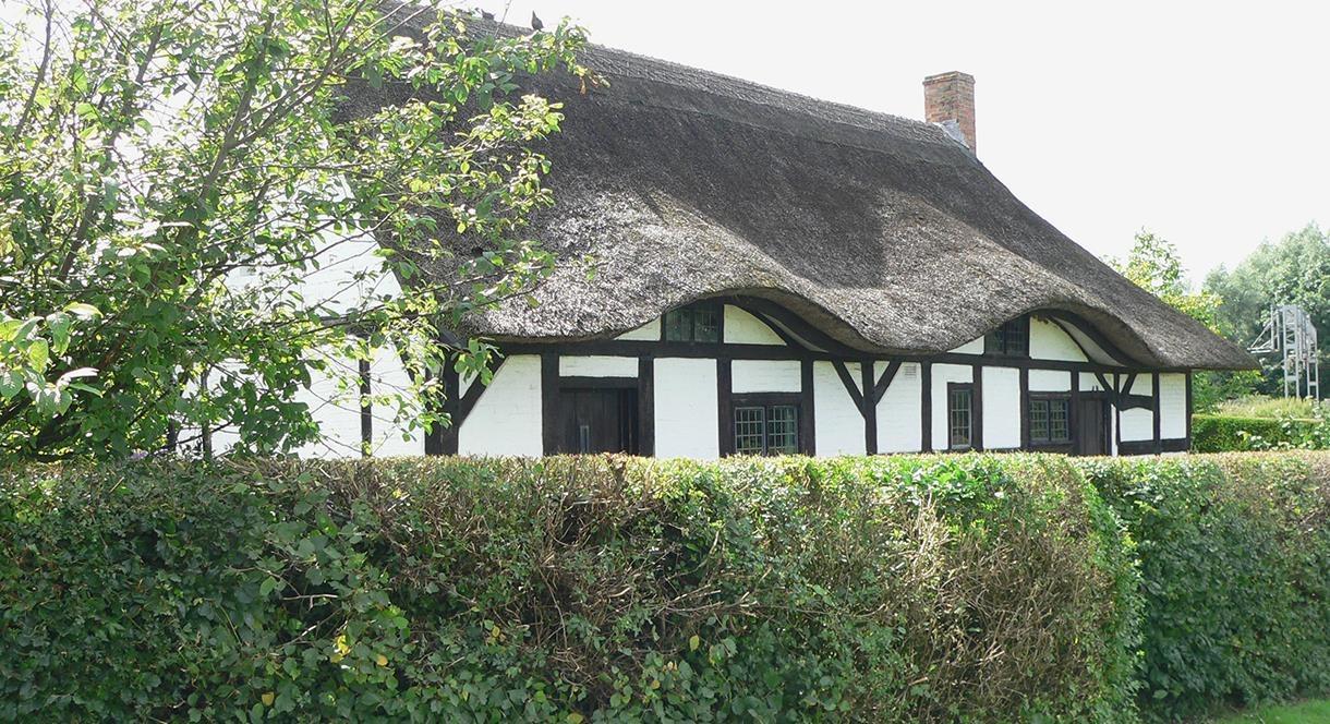 The exterior of Izaak Walton's Cottage, Staffordshire