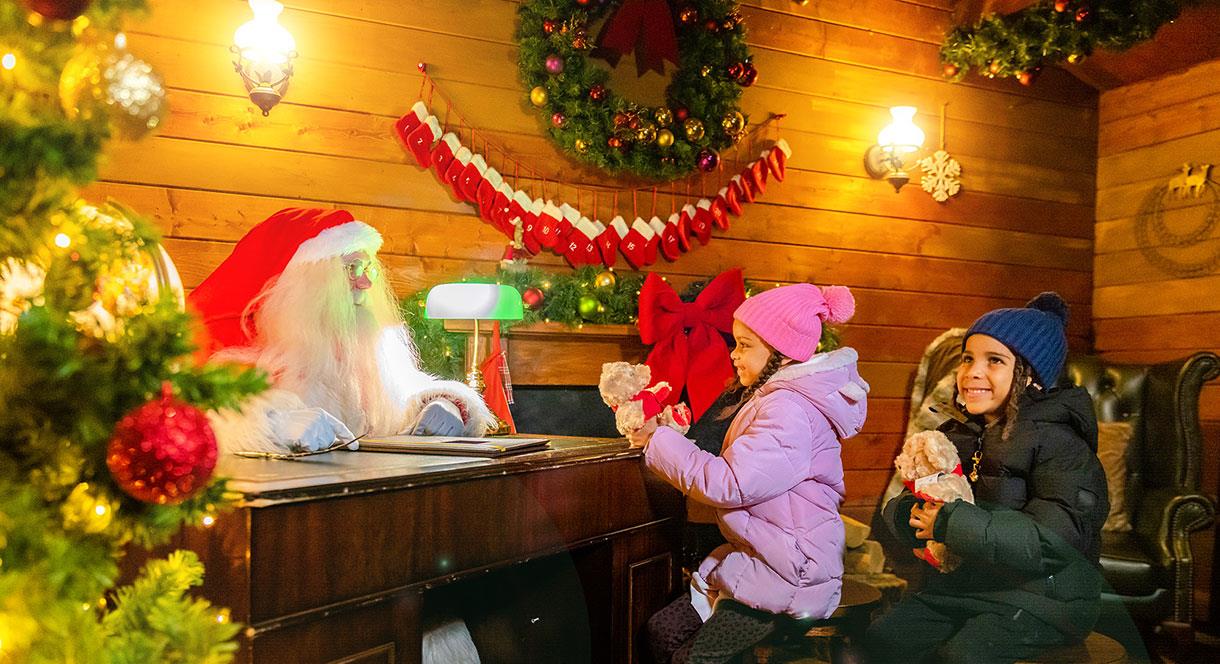 Visit Santa's Grotto as part of your Santa's Sleepover at Alton Towers Resort, Staffordshire