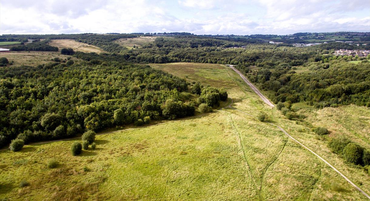 Apedale Country Park from the air