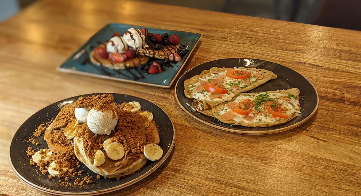 A tempting selection of what's on offer at The Crepe & Waffle House