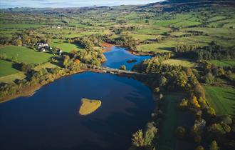 Drone view of Tittesworth water