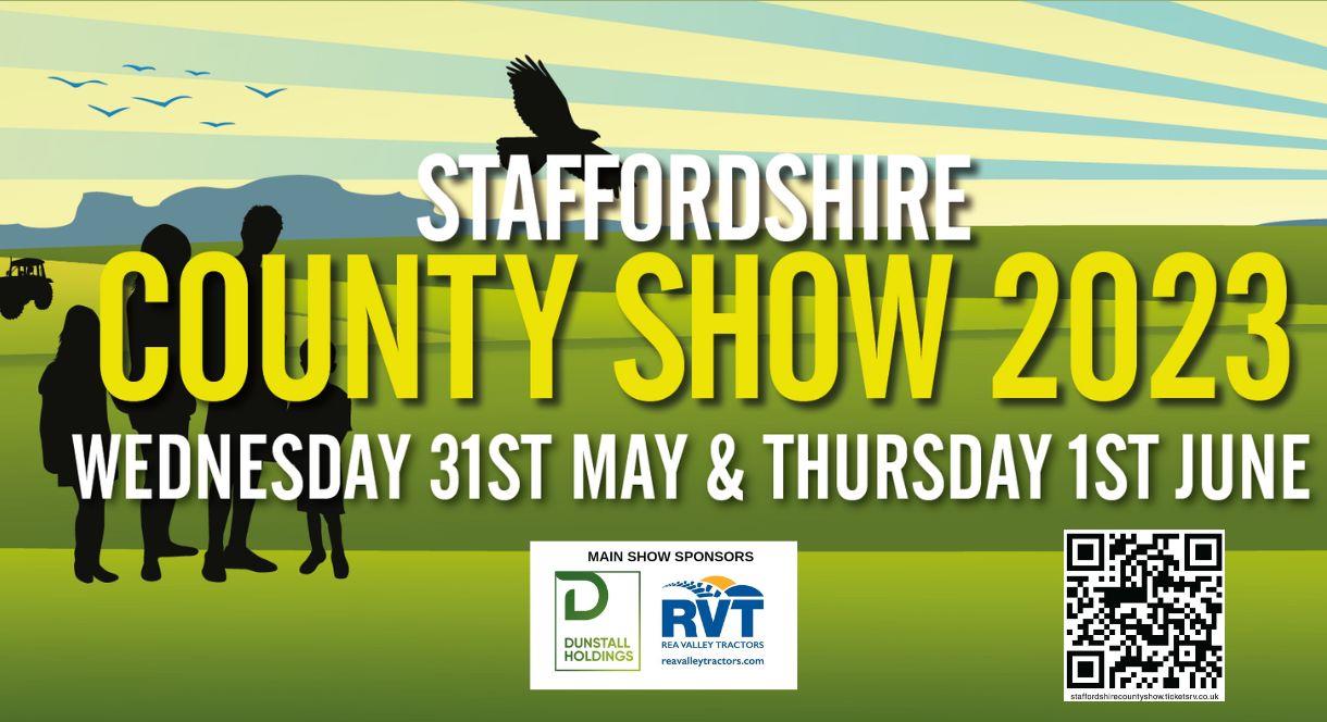 Graphic depicting Staffordshire County Show 2023