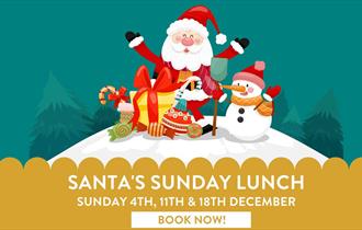 A graphic for Santa's Sunday Lunch