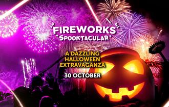 A graphic for the Fireworks Spooktacular at Drayton Manor Resort, Staffordshire