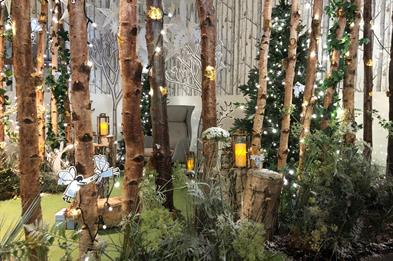 A glimpse into Santa's Grotto at World of Wedgwood, Staffordshire