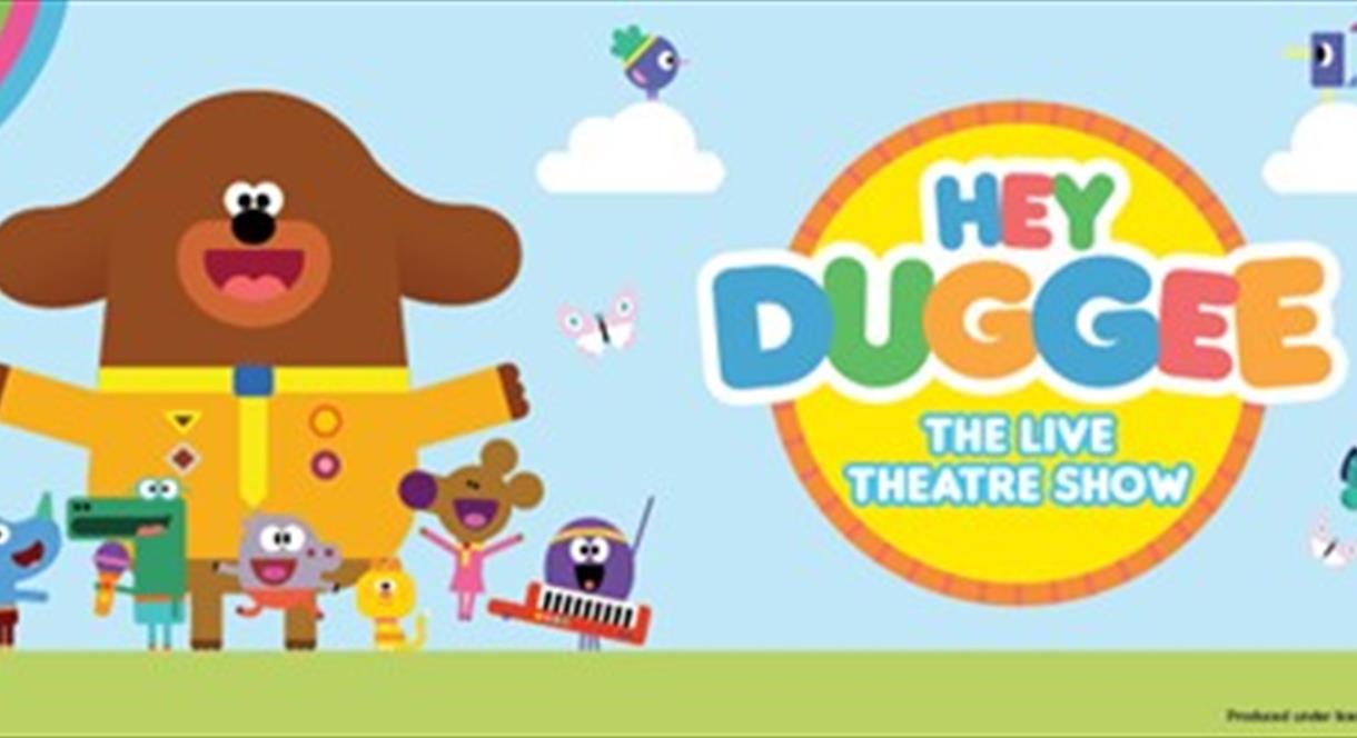 A poster for Hey Duggee - The Live Theatre Show