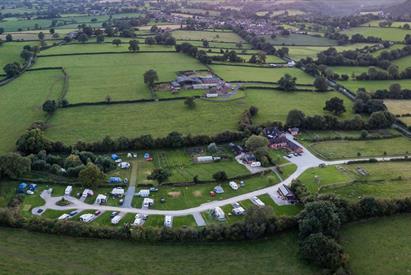 Aerial view of Lower Micklin Touring Park