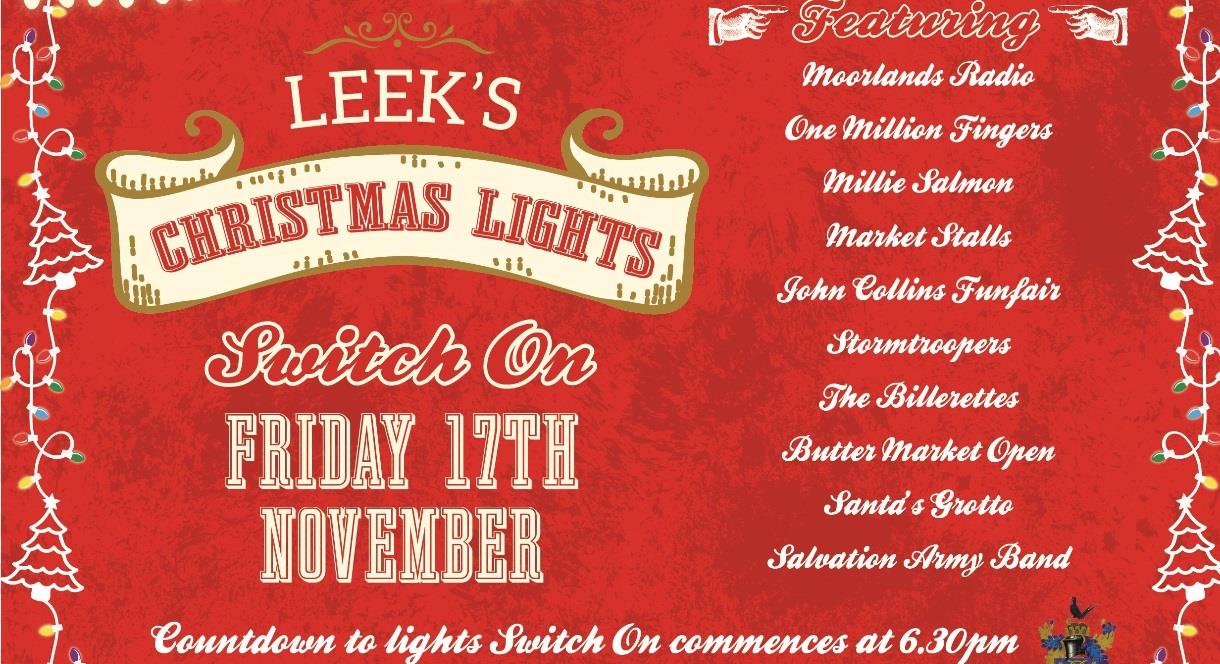 Details of Leek's Christmas Lights Switch-on 2023