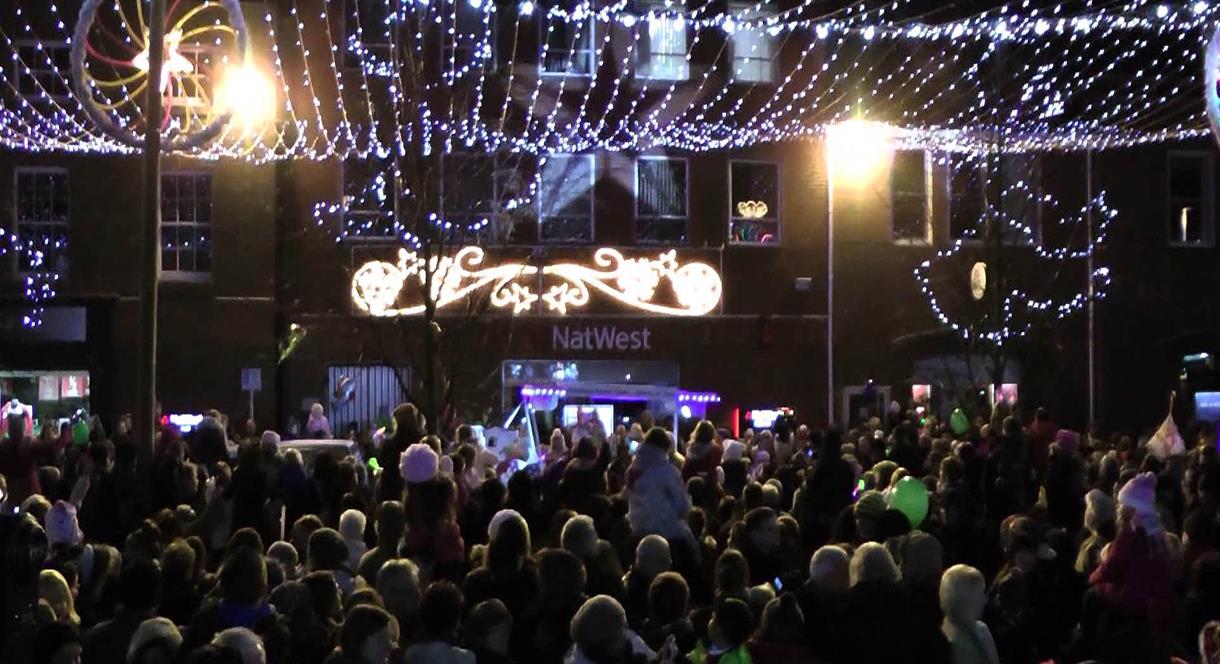 Lichfield City Christmas Lights Switch On
