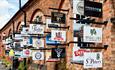 View the sign wall of Staffordshire Ales