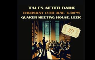 image of an illustrated book reading for Tales after Dark