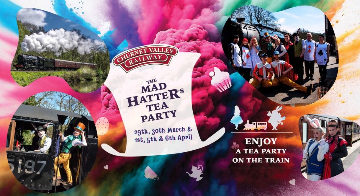 image for The Mad Hatter's Tea Party at Churnet Valley Railway